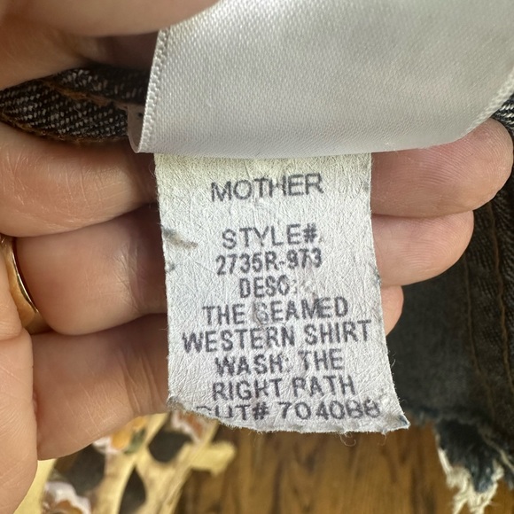 Rare Mother   …60% Mother recycled denim capsule … jacket/ shirt NWOT - Picture 14 of 16